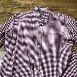 J crew checkered shirt